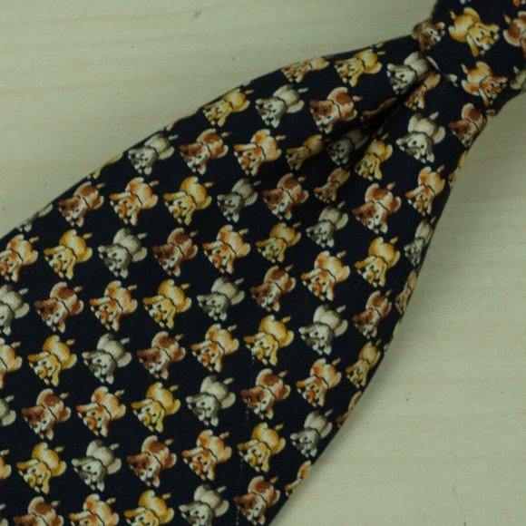 Salvatore Ferragamo Black Labrador Puppy tie - Picture 2 of 7